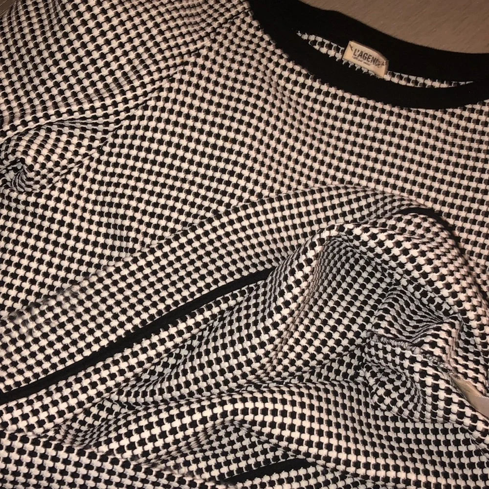 L’AGENCE Sweaters | L'agence Black & White Woven Knit Sweater Size XS - Picture 7 of 7